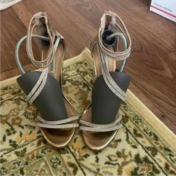 Steve Madden Shoes - Steve Madden Sweetest Copper and Rhinestone Formal Wedding High Stiletto heels
